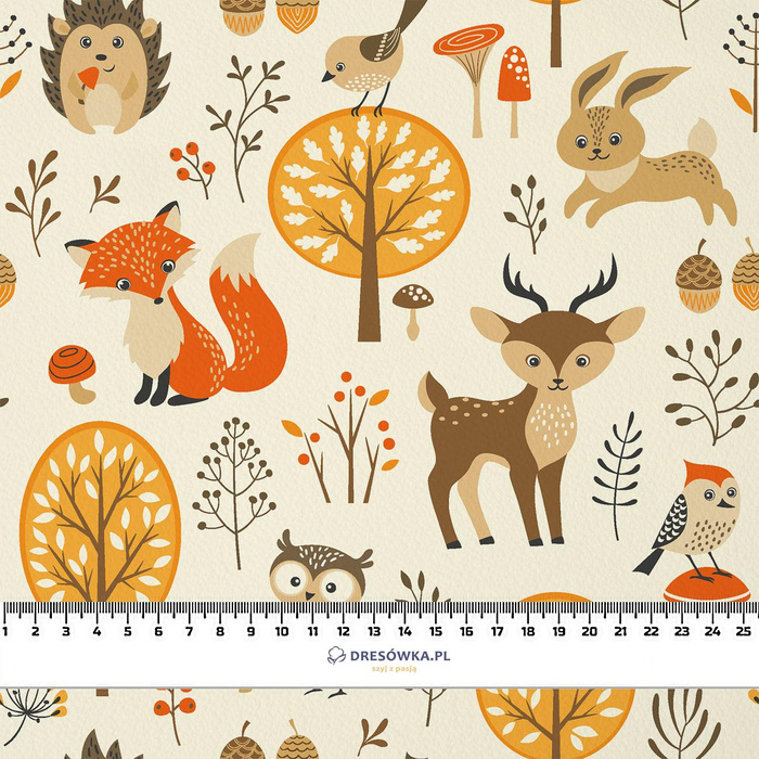 V LESE - Hydrofobní česaná teplákovina