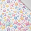 PASTEL STARS - tkanina wiskozowa
