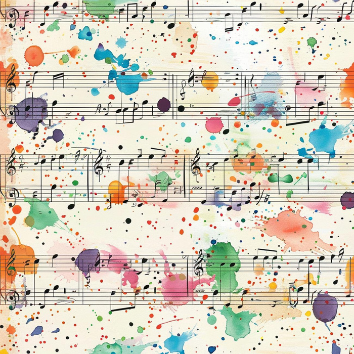MUSIC NOTES M. 1 - Viskose Jersey