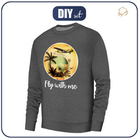 PÁNSKÁ MIKINA (OREGON) BASIC - FLY WITH ME - Sada šití XXL