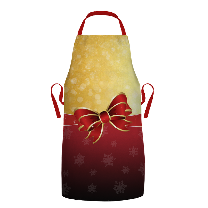 CHRISTMAS APRON - BOW