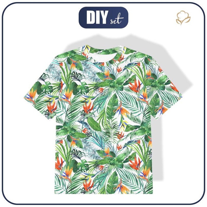 DĚTSKÉ TRIČKO - RAJSKÁ DŽUNGLE/ bílý - single jersey