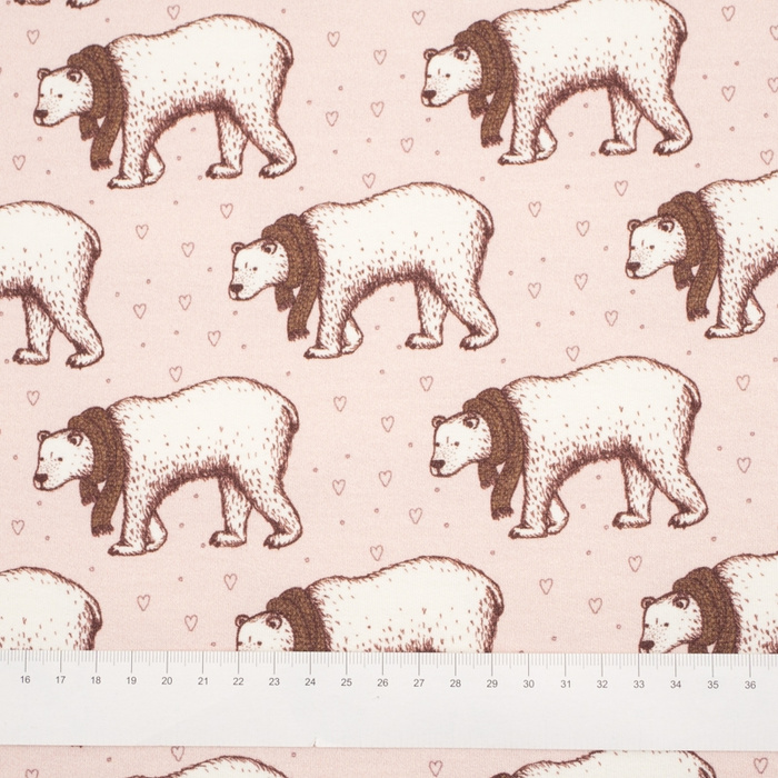 POLAR BEARS - looped brushed knit with elastane PDE250