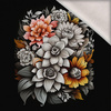 BOUQUET OF FLOWERS WZ.7 - panel (75cm x 80cm) brushed knitwear with elastane ITY