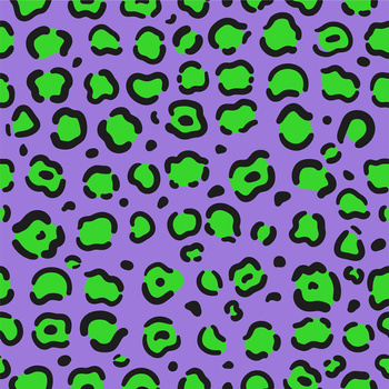 NEON LEOPARD PAT. 1 - Viscose jersey