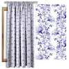 FLOWERS pat. 4 (Very Peri) - Cotton woven fabric