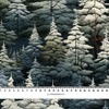 WINTER FOREST WZ. 2- Welur tapicerski
