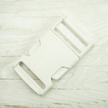 Klamra plastikowa P 25 mm - biała