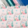 DOLPHINS / STRIPES (MAGICAL OCEAN) / pink