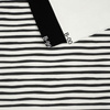 STRIPES - BLACK AND WHITE (BIRDS IN LOVE)- Upholstery velour 