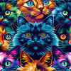 COLORFUL CATS  mini