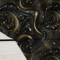 Black & Gold Glamour wz.10 - Crepe