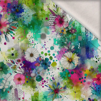 FLORAL REVERIE WZ. 2 - Wintersweat angeraut mit Elastan ITY