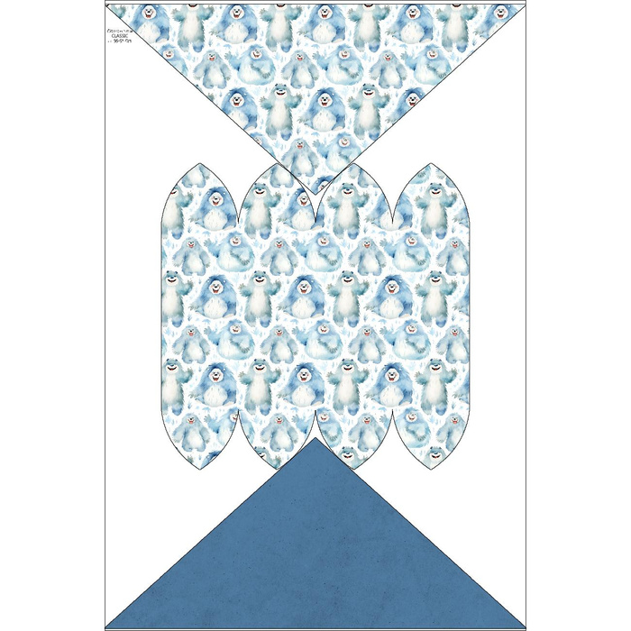 KID'S CAP AND SCARF (CLASSIC) - HAPPY YETI PAT. 2 51-54