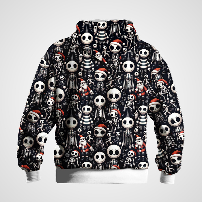 SKELETONS AND SANTAS- single jersey with elastane ITY