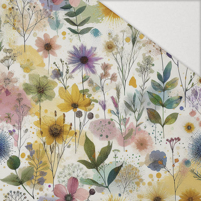 FLORAL REVERIE WZ. 4 - Hydrofobní česaná teplákovina