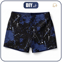 Boy's swim trunks - NAVY GRUNGE WZ. 2 - sewing set