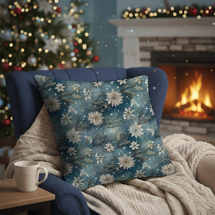 WINTER FLOWERS WZ.8 - quick-drying woven fabric