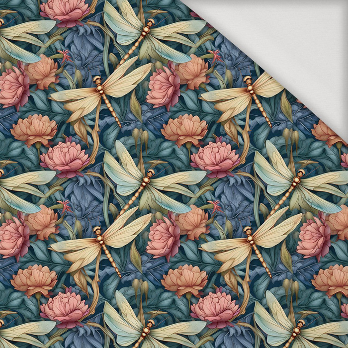 Butterfly & Flowers wz.11 - Viscose jersey