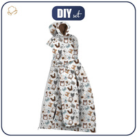 KIDS JACKET TEDDY (ZOE) - BEARS (CITY BEARS) - sewing set (98/104)