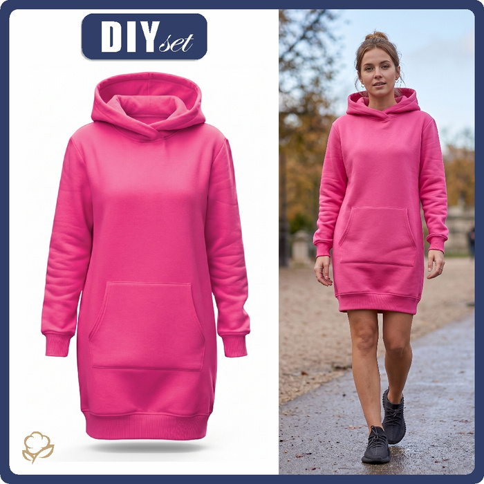 DIY Set - HOODIE (LUXA) - DARK PINK