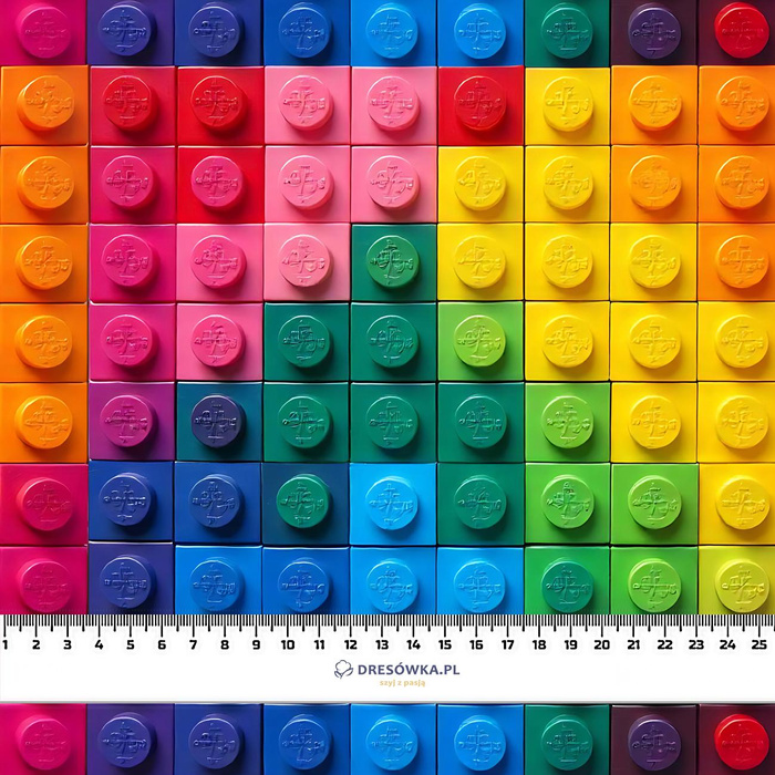 NEON BLOCKS WZ.1 - brushed knitwear with elastane ITY