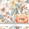 PASTEL FLOWERS WZ.15 - Baumwoll Webware