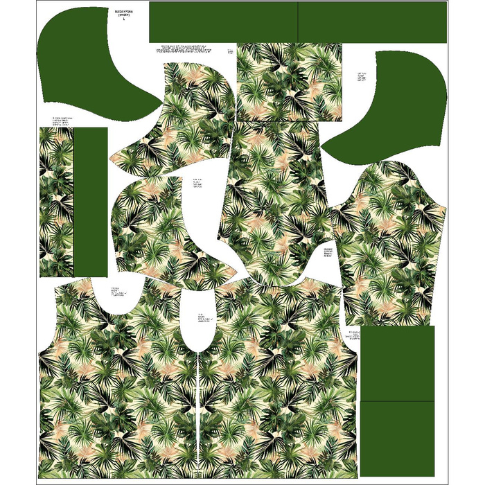 UNISEX HOODIE (HYDRA) - MONSTERA wz.9 - sewing set (134/140)