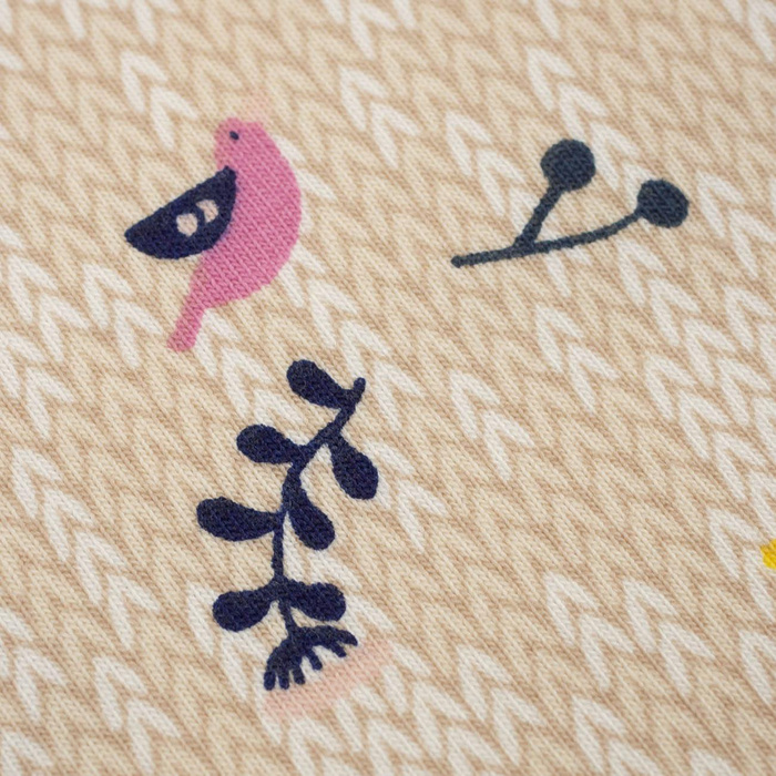 BIRDS AND TWIGS / herringbone - single jersey