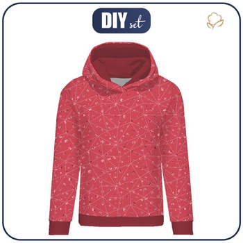 DÁMSKA MIKINA (POLA) CLASSIC S KAPUCÍ - ROSA vz. 1 -  teplákovina