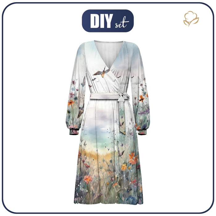 UMSCHLAG ELEGANTES MIDI KLEID (BIANCA) - MAGIC MEADOW wz. 2 - Nähset XL