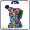 Kid’s hood cap sewing set  - CRAZY MONSTERS PAT. 3