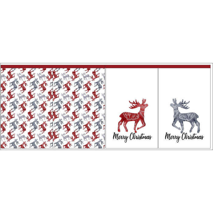 Geschenkbeutel - RENTIERE (NORDIC CHRISTMAS) - groß