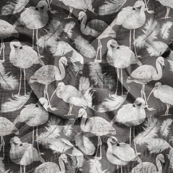 WHITE BIRDS - Cotton muslin