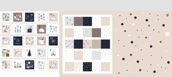 ADVENTNÍ KALENDÁŘ - BÉŽOVÝ