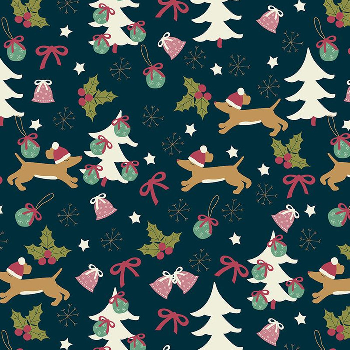 DOGS WITH CHRISTMAS TREES