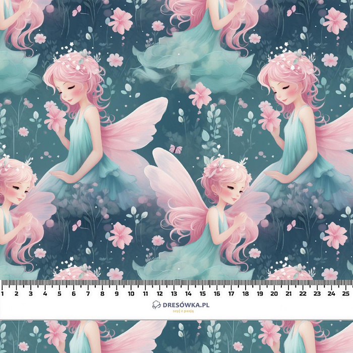 FAIRY WORLD wz.10 (SZMARAGD)- Slub Weave