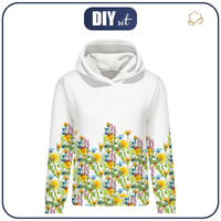 CLASSIC WOMEN’S HOODIE (POLA) - LADYBIRDS IN THE MEADOW (IN THE MEADOW) - looped knit fabric