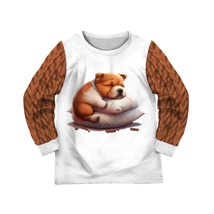 KINDERPYJAMAS "MIKI" - SLEEPING DOG - Nähset (122/128)