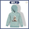 KID'S HOODIE (ALEX) - SWEET SEAL - looped knit fabric (122/128)
