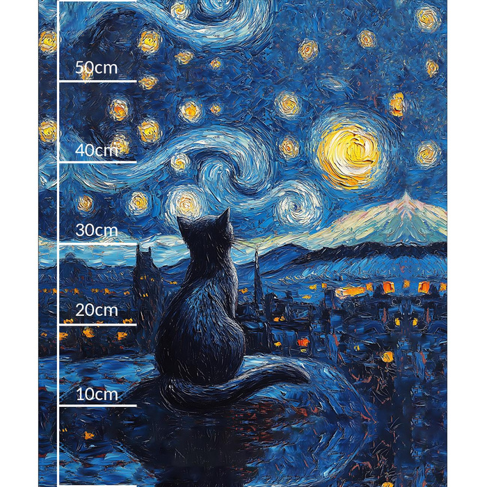 FAIRY WORLD wz.19 - panel (60cm x 50cm)- single jersey s elastanem ITY
