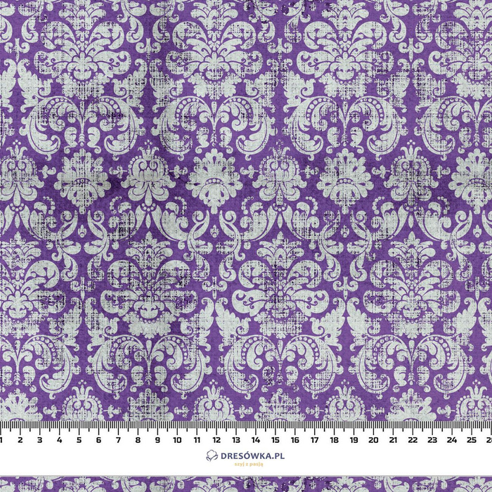 MAGIC DAMASCO pat. 4 (MAGIC SCHOOL) (Very Peri) - Cotton woven fabric