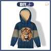 KINDER HOODIE (ALEX) - LION  - Sommersweat (122/128)