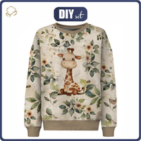 CHILDREN'S (NOE) SWEATSHIRT - LITTLE GIRAFFE - sewing set(146/152)