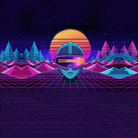 NEON GALAXY WZ.10 - Paneel (60cm x 50cm) Sommersweat mit Elastan ITY