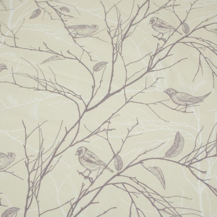 BIRDS / beige - single jersey with elastane TE210