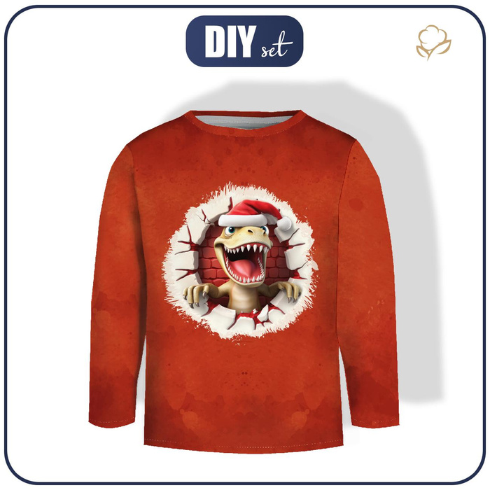 Longsleeve - HAPPY DINO - sewing set (134/140)
