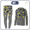 THERMO GIRL'S SET (NANCY) - GEOMETRIC TRIANGLES YELLOW 2 - sewing set