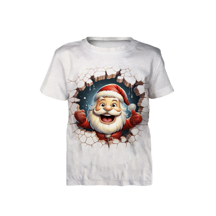 T-SHIRT DZIECIĘCY - HAPPY SANTA - zestaw do uszycia (92/98)