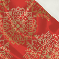 MANDALA pat. 5 / red - Satin
